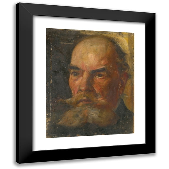 Ľudovít Pitthordt 20x24 Black Modern Framed Museum Art Print Titled - Portrait of a Man (1920-1929)