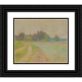 thumbnail image 1 of Ľudovít Čordák 17x15 Black Ornate Wood Framed Double Matted Museum Art Print Titled - Field Road (1908-1912), 1 of 5