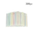 thumbnail image 1 of ufehgfjh 200/300/400/500PC Disposable Plastic Colorful Straws Flexible Straws For Banquet Bar Drinks Savings, 1 of 1