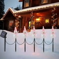 thumbnail image 1 of ufehgfjh up to 45% Off LED Christmas Solar Lights Snowman Ground Plug Lights Holiday Decoration Outdoor Garden Patio Lawns Decoration Lights One Drag Five, 1 of 5