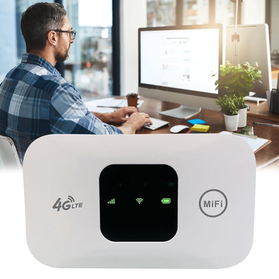 ufehgfjh 4G LTE Mobile Hotspot Router - Portable Pocket WiFi with SIM Card Slot, 150Mbps High Speed Wireless Internet for Travel, Car & Outdoor Use (Supports 10 Devices)
