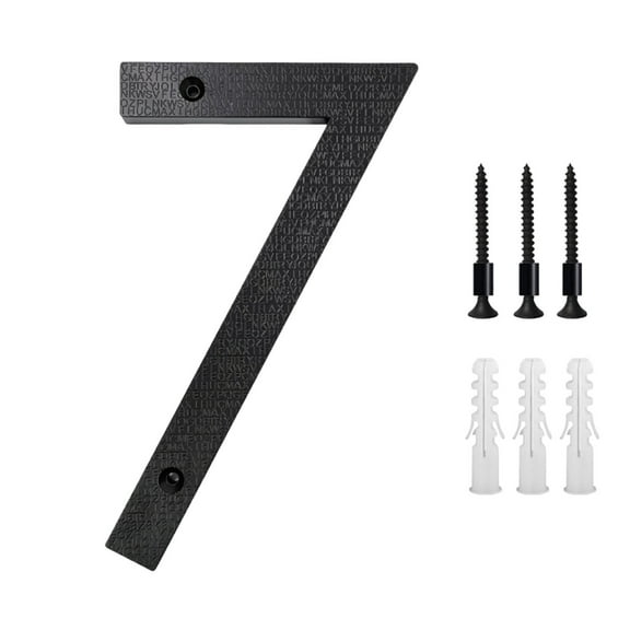 ufehgfjh 5 Inch Modern Metal House Numbers Black Door Number House Address Letters and Numbers for Outside Signs