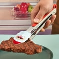 thumbnail image 1 of ufehgfjh 50% Off Clear 10 Inches Stainless Steel Silica Gel Food Clips Christmas Cartoons Pattern Food Clips Barbecue Clips Kitchen Gadgets Suitable for Home Kitchens, 1 of 5