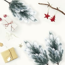 ufehgfjh 50% Off Clear 2PCS Artificial Needles Branches Christmas Stems Green Plants Fake Sprigs Faux Leaves Picks Crafts Sprays for Xmas Tree DIY Wreaths