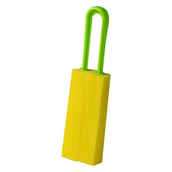 ufehgfjh,Double-Sided High-Density Sponge Cup Brush Teapot Water Cup Milk Bottle Decontamination Cleaning Brush Long Handle Cup Brush