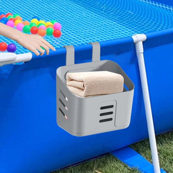 Cyber_Monday ufehgfjh, Swimming Pool Supplies, Pool Side Storage Basket Set Pool Cup Above Ground Accessories Pool Toy Basket Pool Storage Bins For Most Frame Pools