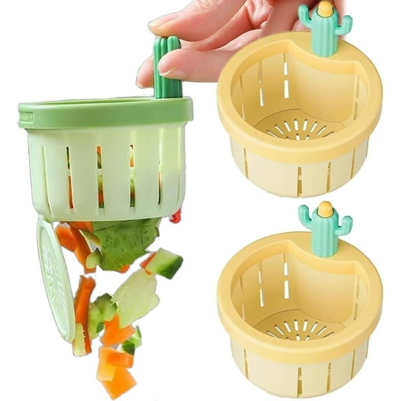 ufehgfjh Cactus Kitchen Sink Strainer Press Automatic Dumping Basket Multi-Functional Home Use Cactus Sink Draining Basket Filter Net Lifting Basket Kitchen Waste Holiday Gift Finder