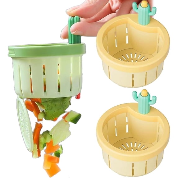 ufehgfjh Cactus Kitchen Sink Strainer Press Automatic Dumping Basket Multi-Functional Home Use Cactus Sink Draining Basket Filter Net Lifting Basket Kitchen Waste New Arrivals