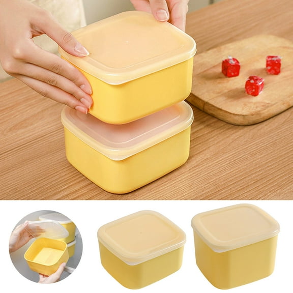 ufehgfjh Cheese Vegetable Fruit Plastic Fridge Storage Box Food Grade Ingredient Organizer Clearance Items