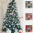 thumbnail image 1 of ufehgfjh Christmas Decor 99pc Christmas Decorations Plastic Christmas Ornaments Hanging Ornaments Christmas Tree Decoration Props Get It Today, 1 of 6