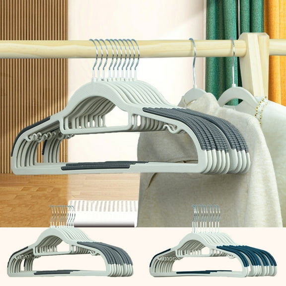 ufehgfjh Clothes Hangers 10 Pack Shoulder Non Slip Strong Enough360 Degrees Swivel Hook Space Saving Household Hangers for All Kinds of Clothes 10 Pack