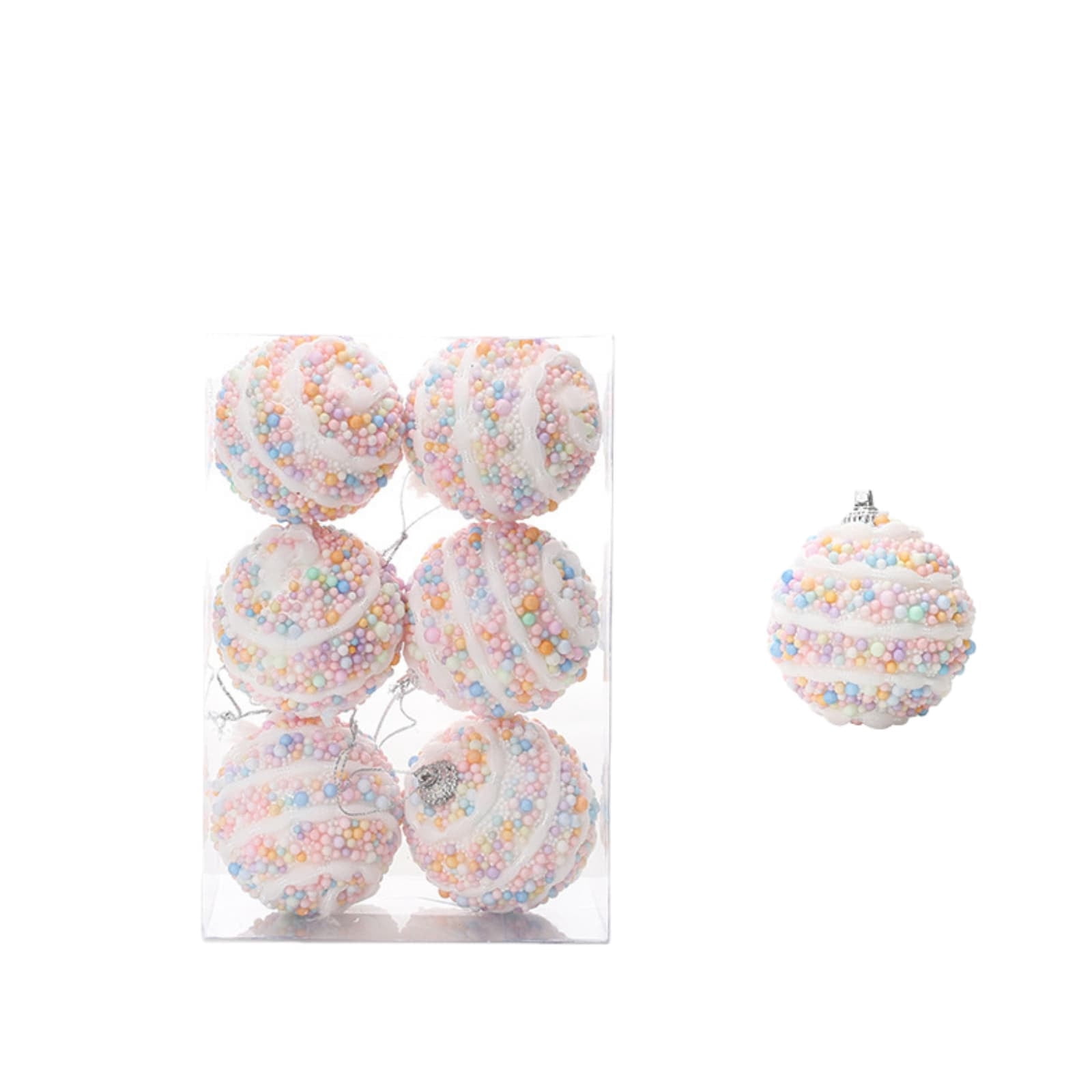 Marcaroni Recipe ufehgfjh Decorations 6cm Macaron Color Foam Christmas Ball Set ...