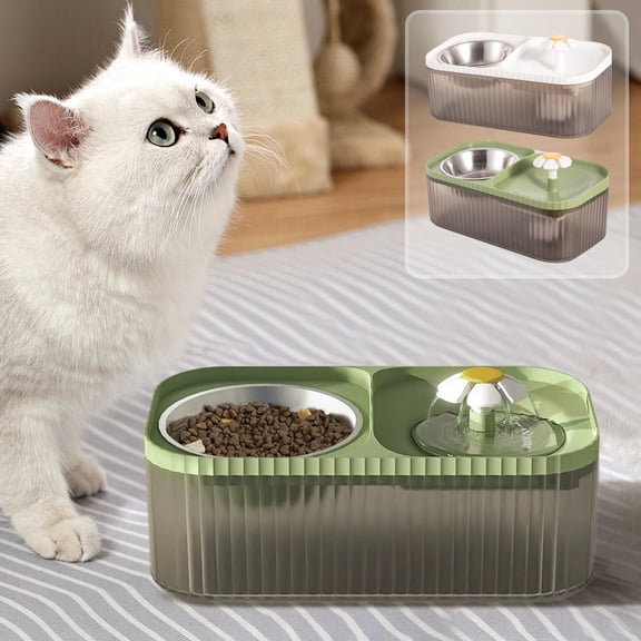 ufehgfjh Gifts Smart Automatic Pet Water And Food Dispenser Large Capacity Dry Wet Separation Self-Feeding Waterer And Feeder Programmable Pet Feeding Station For Cats Dogs