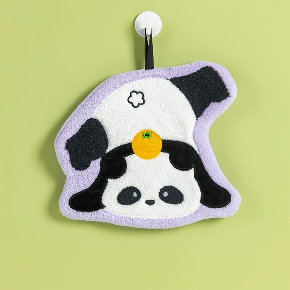 ufehgfjh Holiday Saving Pandas Hand Towel Cute Pandas Absorbent Hand Towel Drying Towel Hangable Towel Holiday Gift Kitchen Cleaning Dry Cloth