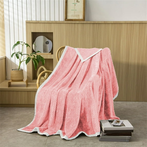 ufehgfjh Home Decor Office Napping Blanket Sofa Cover Blanket Pineapple Check Coral Velvet Blanket Savings