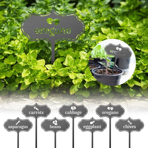 ufehgfjh Metal Garden Stakes With Copper Labels T-Type Plant Tags Stylish Fruit Vegetable Markers Rust-Resistant Engrave-Ready Name Plates For Pots And Beds Durable Garden Labels plant markers