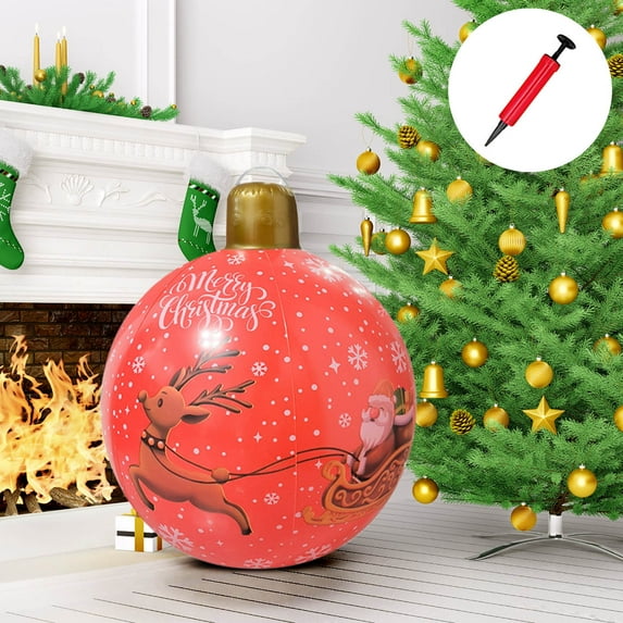 ufehgfjh My Order Inflatable Christmas Decoration Festive Outdoor Courtyard Pendant Printed PVC Toy