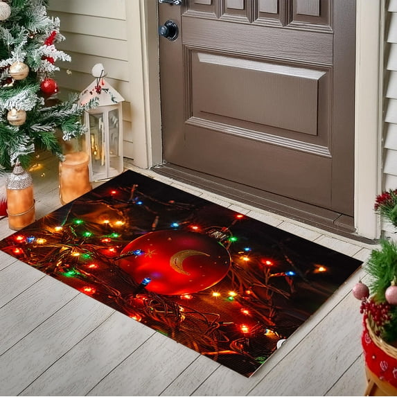 ufehgfjh Online Shopping Christmas Door Mat Holiday Decoration Floor Mat Living Room Bathroom Non-slip Mat Foot Mat Shoe Cabinet Carpet Christmas Holiday Decorations
