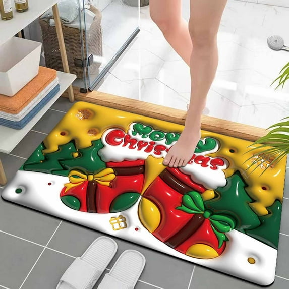 ufehgfjh Online Shopping Diatom Mud Visual Expansion Mat Bathroom Water Absorption-drying Mat Toilet Door Slip Wear Mat