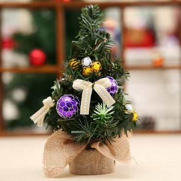 ufehgfjh My Order 8 Inches Mini Christmas Tree Christmas Decoration Supplies Desktop Ornaments Scene Decoration Props Empty Hall Kitchen Ornaments Holiday Gifts