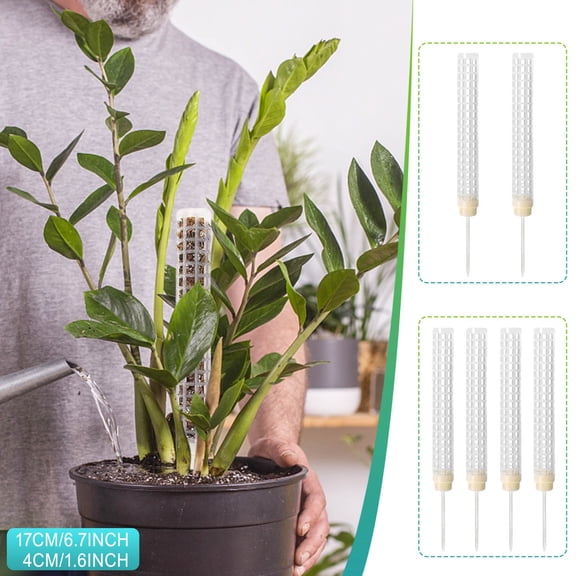 ufehgfjh Plastic Moss Pole Plant Support With Ground Spike Stackable Sphagnum Moss Column 6.7 in With Stake Durable Indoor Outdoor Climbing Plant Support For Monstera Philodendron vines