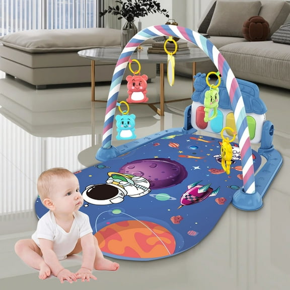 ufehgfjh Play Mat Piano Activity Mat With Music Play Mat For With 5 Linkable Toys Up to 60% Off