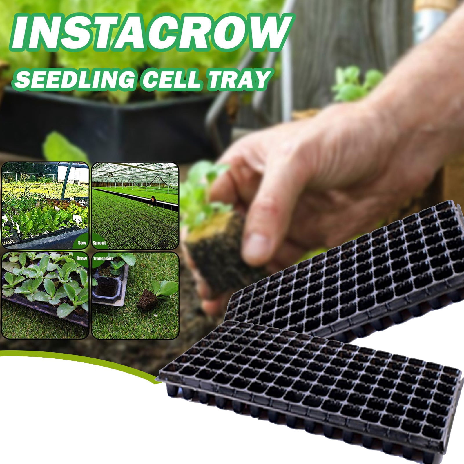 ufehgfjh Seed Starting Germination Tray 105-Cell BPA Plastic Nursery ...