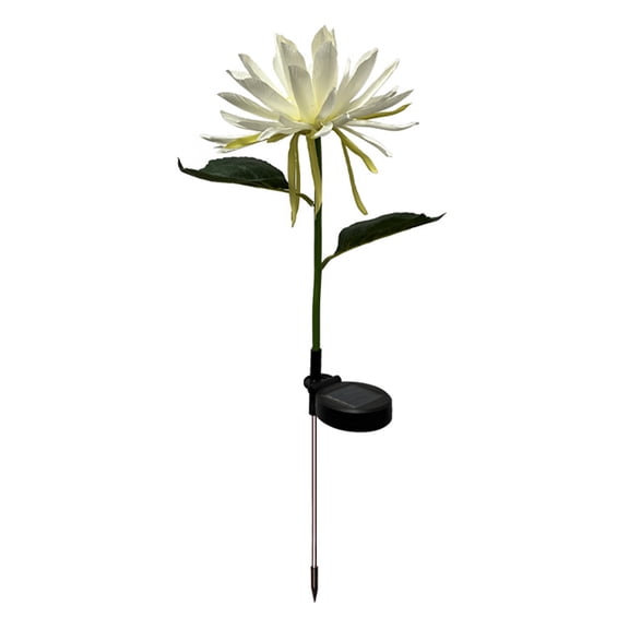 ufehgfjh Solar Epiphyllum LED Flower Stake Light Outdoor Courtyard Decorative Ground Insert Bloom Simulation Landscape Lamp Waterproof Garden Accent Lighting Solar Flower Lamp