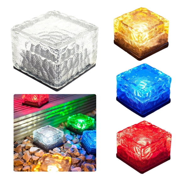 ufehgfjh Solar-Powered 100 x 100 mm LED Post Cap Lamp High-Brightness Outdoor Fence Pillar Light Weatherproof Decorative Garden Post Top Lighting For Patio Yard Solar Lights Garden Lighting