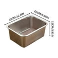 thumbnail image 1 of ufehgfjh Stainless Steel Cats Litter Box Extra Large Metal Cats Litter Box for Small Cats Kitty Rabbits Never Absorbs Odor Rustproof Non-Stick Smoothy, 1 of 1