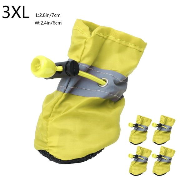 ufehgfjh Tax Free Weekend Dog Shoes for Small Dogs Dog Shoes Paw Protector with Reflective Straps Non Slip and Water Proof Dog Booties Puppies 4PC