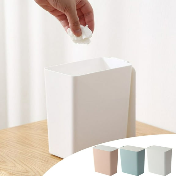 ufehgfjh Trash Can Desktop Trash Can With Lid Plastic Push Trash Can Small Countertop Trash Can For Office Dresser Get It Today