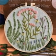 thumbnail image 1 of ufehgfjh Up to 60% off, Beginner's Embroidery Flower Kit,Beginner Hand Embroidery 0 Based Diy Hand Embroidery Material Package Clearance, 1 of 3