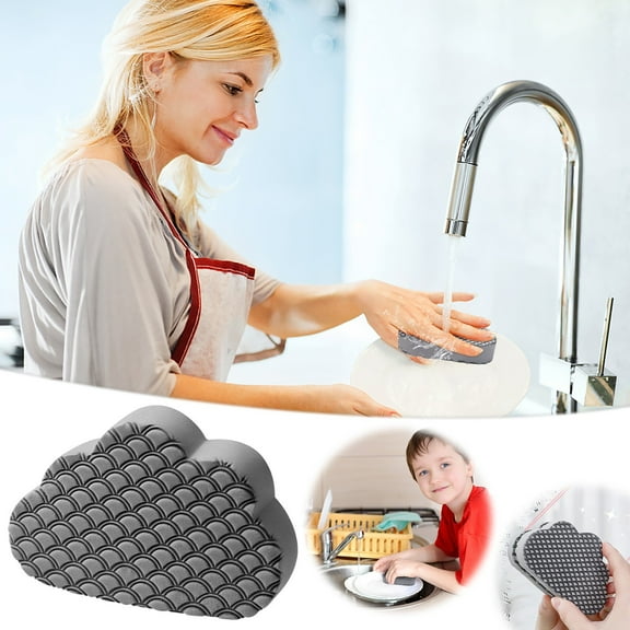 ufehgfjh Up to 60% off, Countertop Absorbent Sponge Cleaning Scrub Washbasin Pool Water Stains Scrub Bowl Brush Scouring Pad Clearance