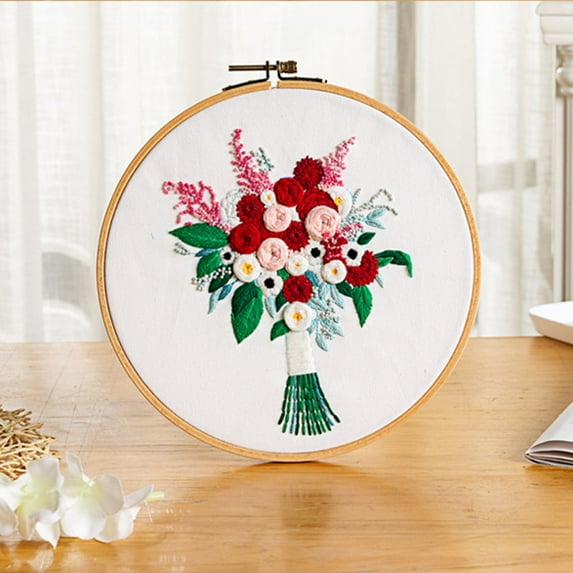 Cyber_Monday Deals ufehgfjh Up to 60% off, Embroidery Stitch Kit Set for Beginners-Handmade Embroidery DIY Clearance