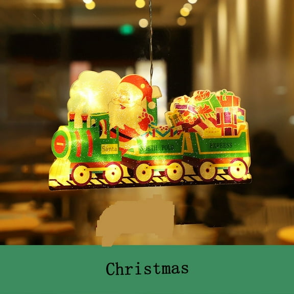 ufehgfjh up to 50% Off Hanging LED Lights for Christmas Train