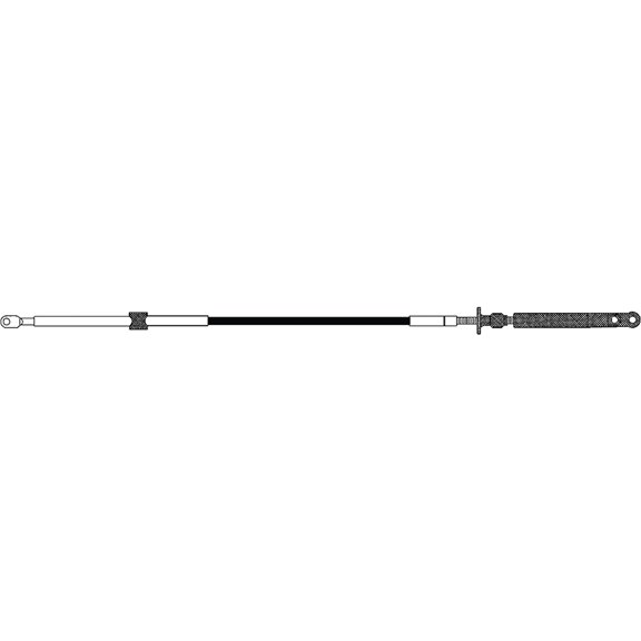 Uflex Johnson/Evinrude/OMC Control Cable, Post '79, 6' 6Ft