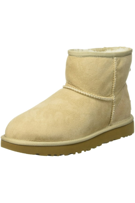 Classic Mini II Boot Suede Womens Shoes Size 7, Color: Sand