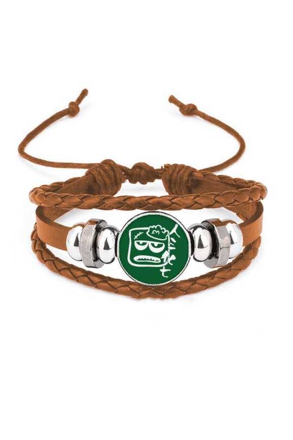 ugly feyes art deco fashion bracelet wristband leather jewelry ornament