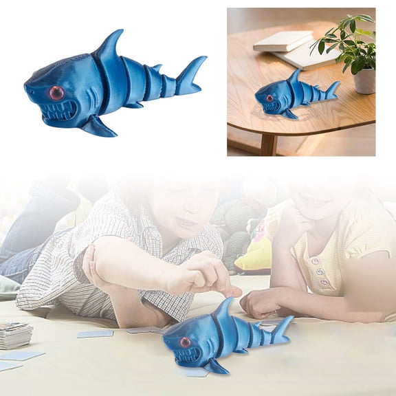 uhnmk 3D Printed Active Joint Sea Eel toy Decoration Realistic Marine Animal Figurine