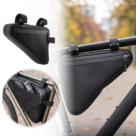 uhnmk Compact Cycling Triangle Top Tube for Storage and Quick