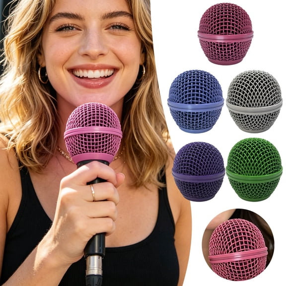 uhnmk Microphone Shield Head for Foam Windscreen for Clear Vocal Recording Universal