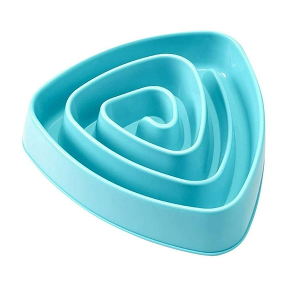 uhnmk Slow Feeder Dog Bowl for Small to Medium Dogs Triangular Pet Dish with Base for Poodles and Corgis
