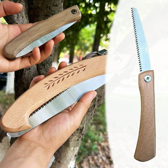 uhnmk Steel Folding Saw Folding Hand Saw Camping Portable Hand Saw Small Wood Saw Backpacking Foldable Camp Saw Hand Limb Held Saws for Cutting Tree Trimming Pruning