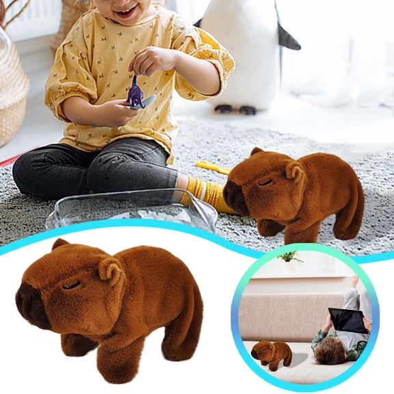 uhnmki Interactive Animal Toy – Walking Talking and Nodding Electronic Pet