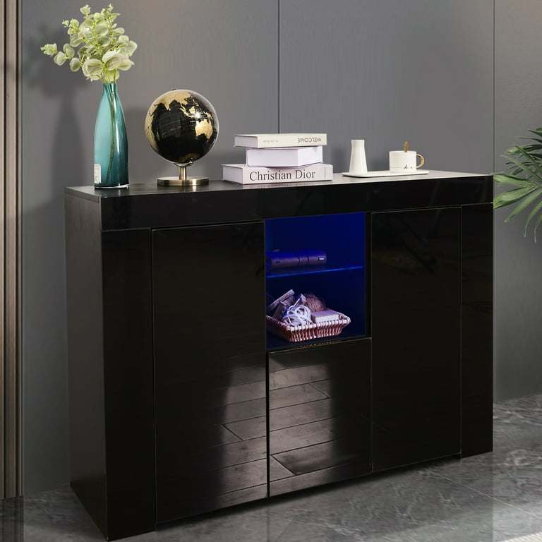 Modern black high gloss outlet sideboard
