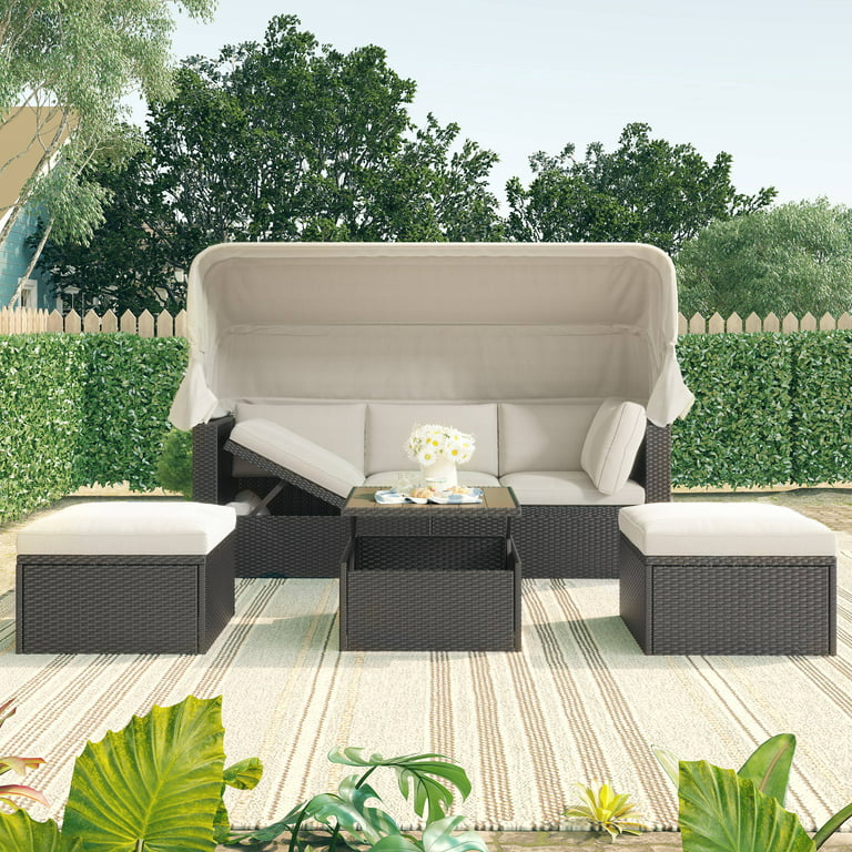 Uhomepro Outdoor Sectional Sofa Set 4
