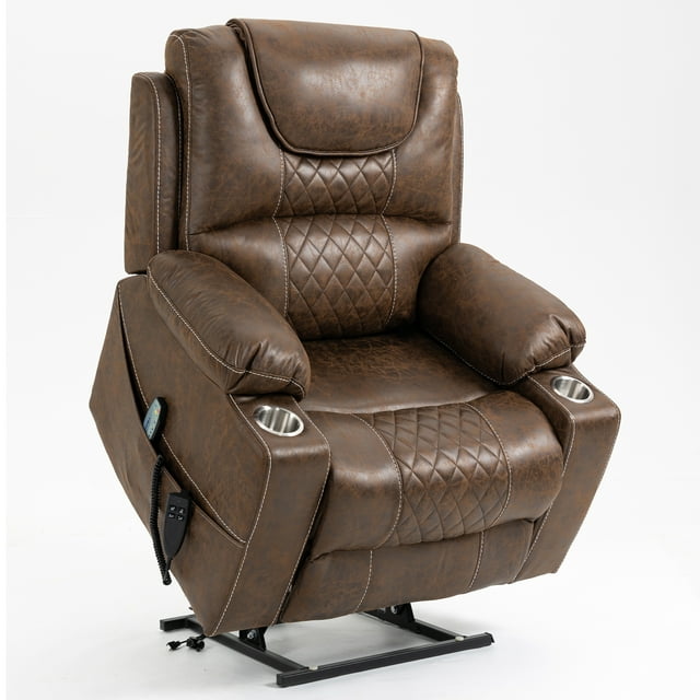 uhomepro Oversized Electric Power Lift Recliner Chair with Massage and