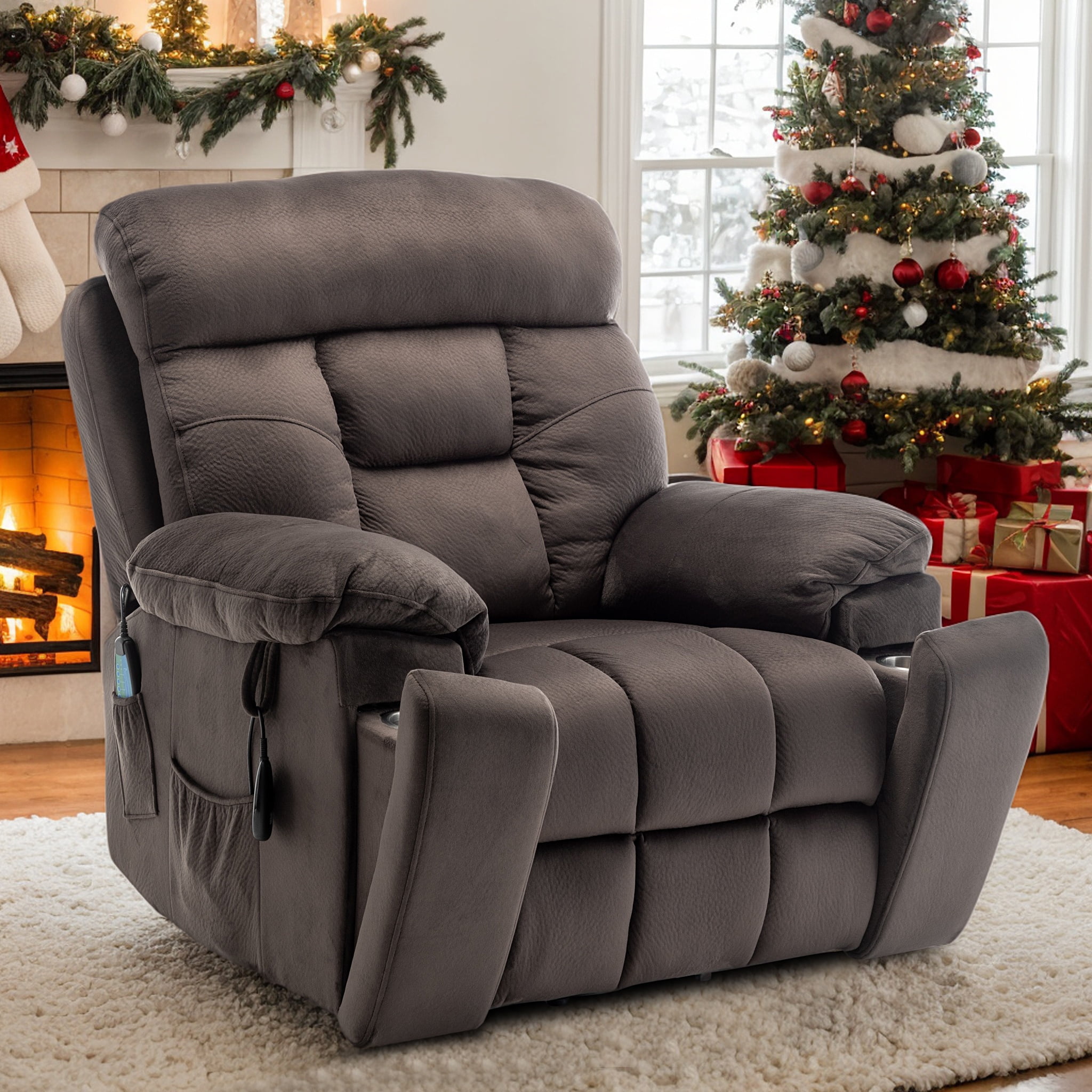 Oversized recliner with massage discount