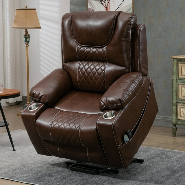 uhomepro Oversized Massage Recliner, Electric Lift, Heat, 5 Modes
